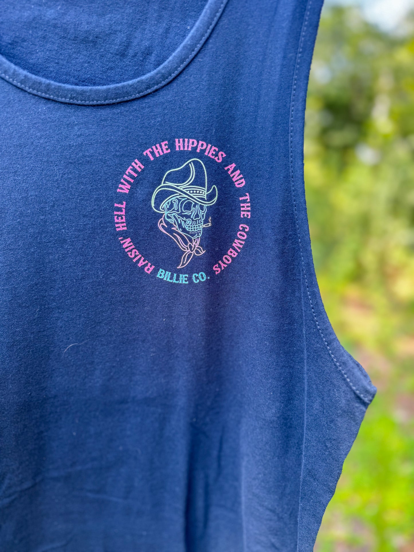Raisin Hell Men's Tank - Navy
