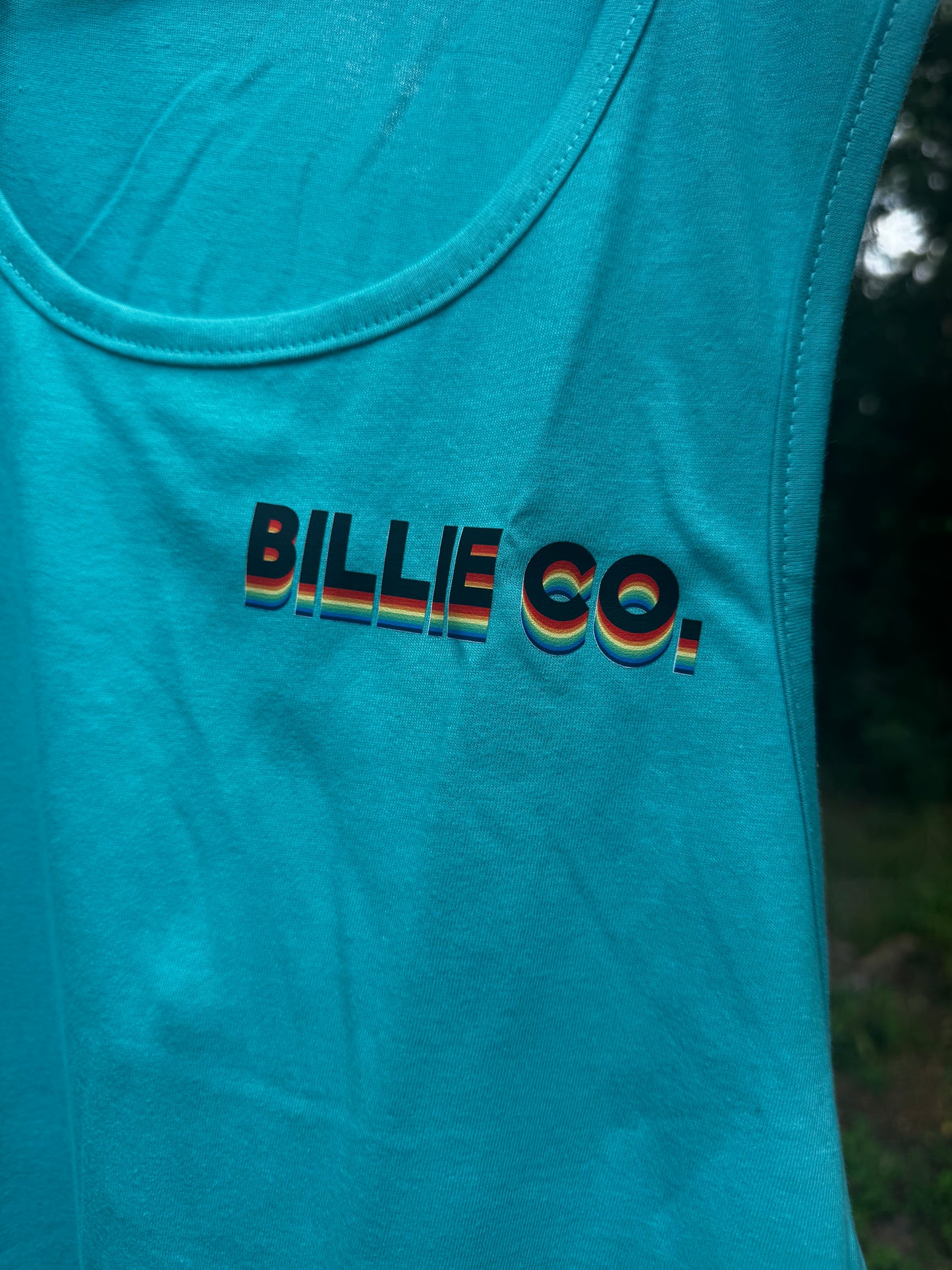 Retro Logo Men's Tank - Tahiti Blue