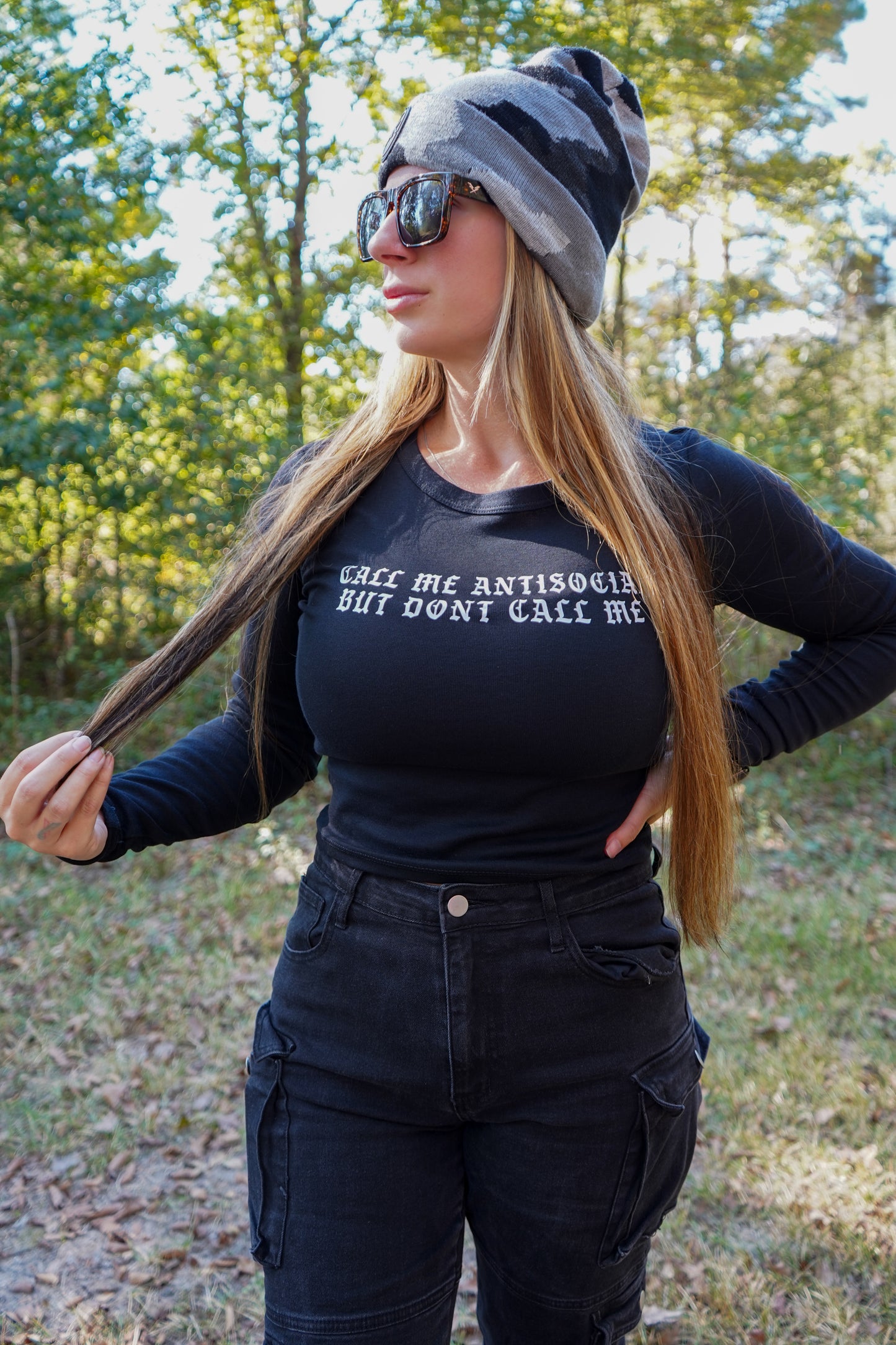 Call Me Antisocial - Women's Long Sleeve