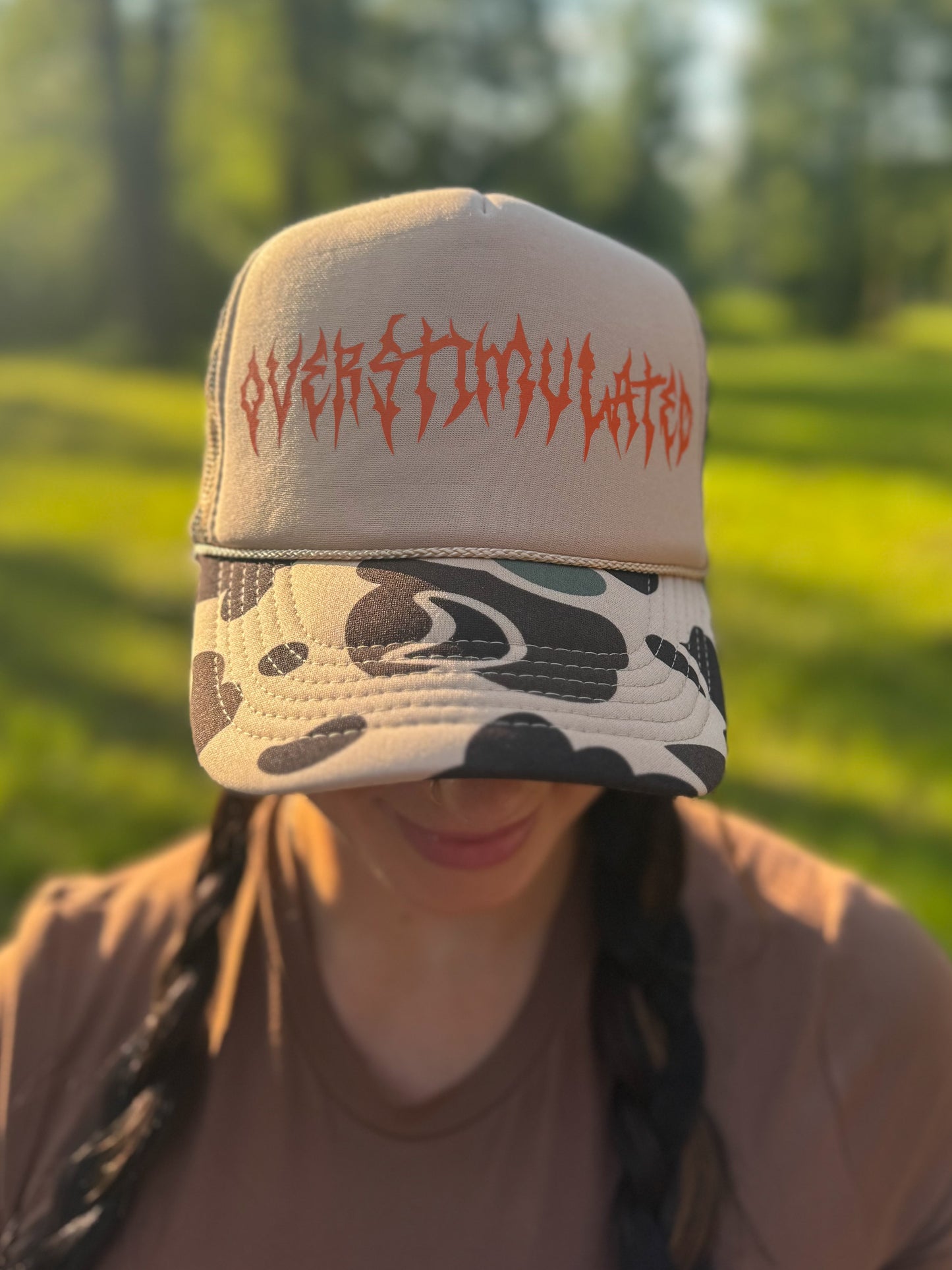 Overstimulated Trucker Hat - Camo