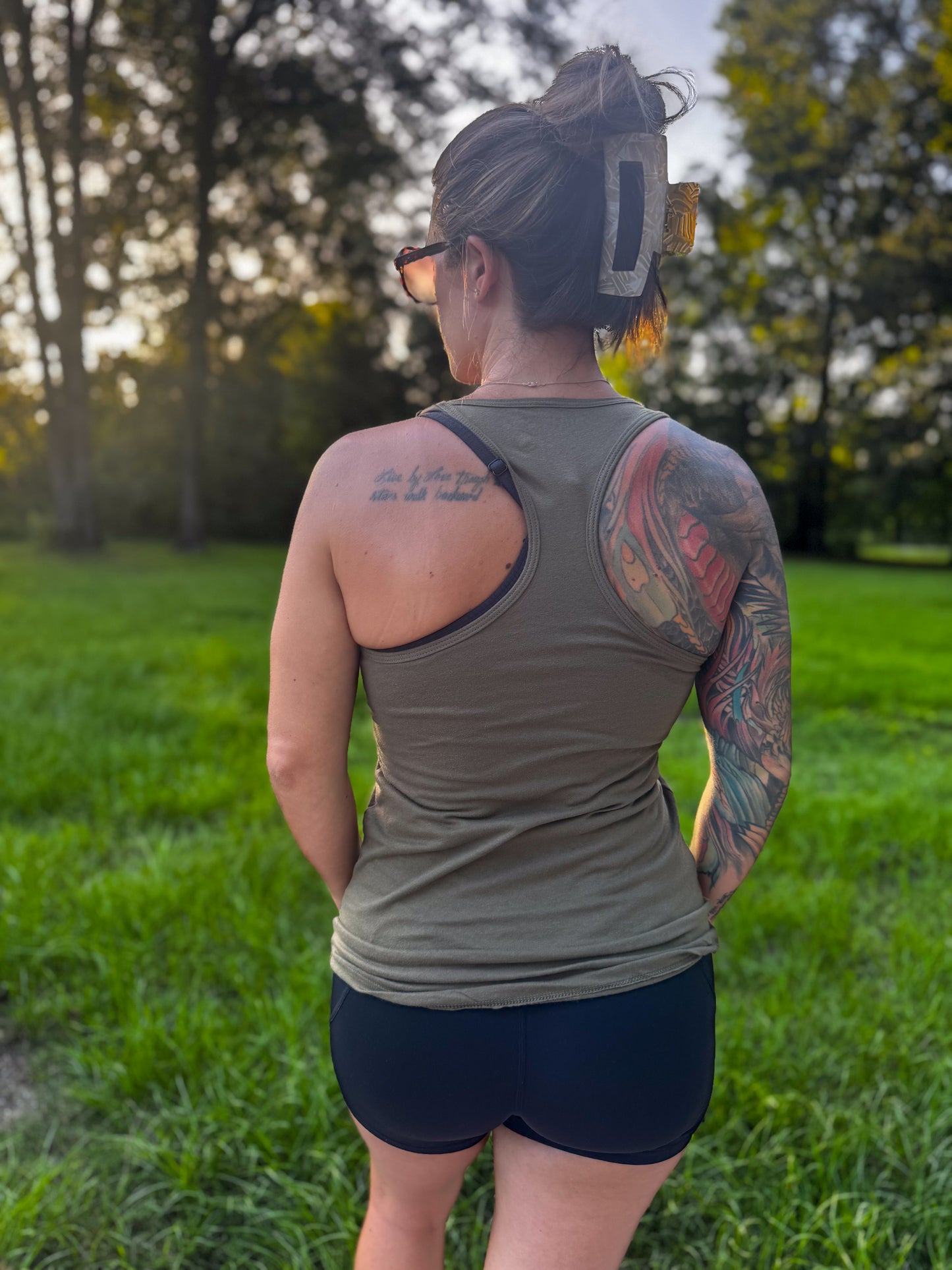 Weapon Formed Women's Tank - Military Green