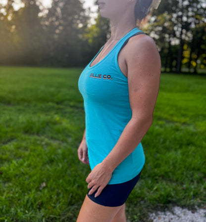 Retro Logo Women's Tank - Tahiti Blue