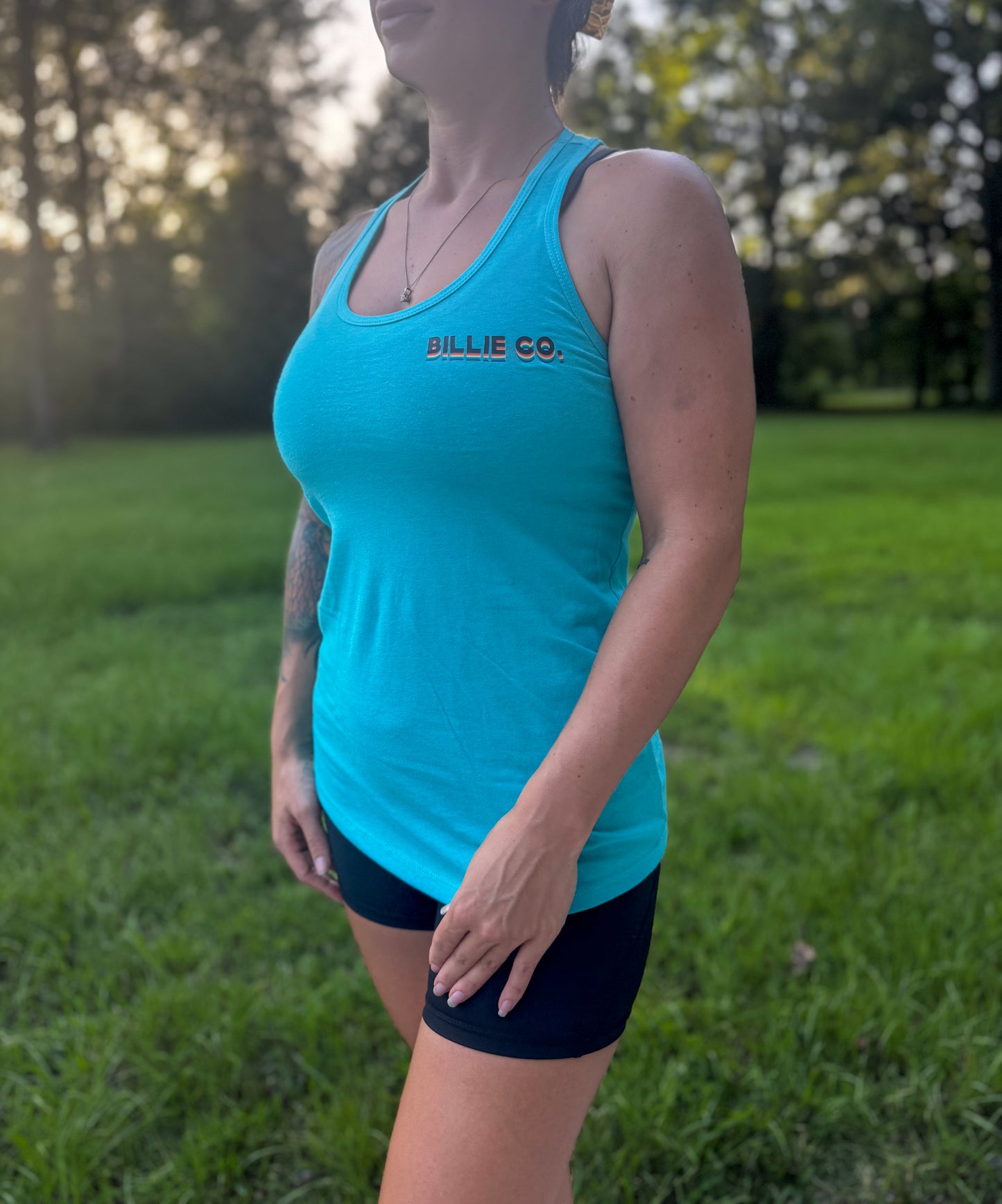 Retro Logo Women's Tank - Tahiti Blue