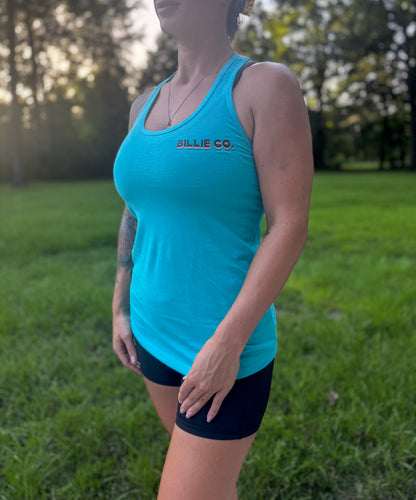 Retro Logo Women's Tank - Tahiti Blue