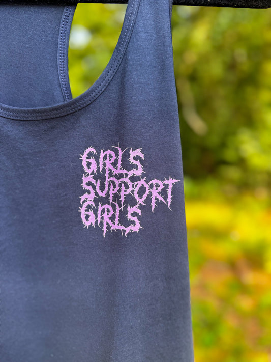 Girls Support Girls Women's Tank - Navy