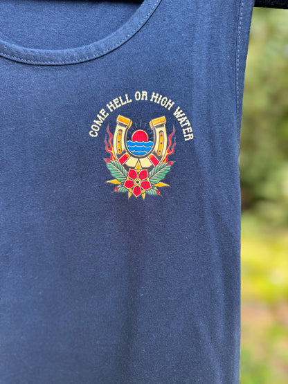 Hell or High Water Men's Tank - Navy