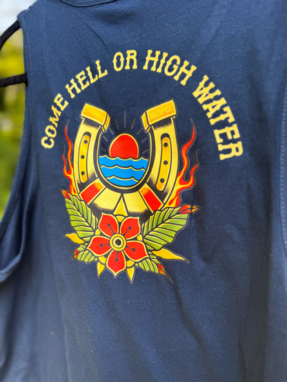 Hell or High Water Men's Tank - Navy