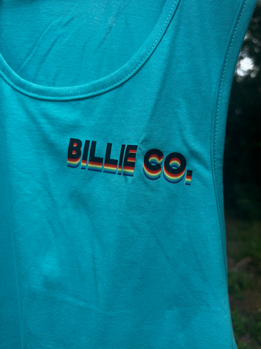 Retro Logo Men's Tank - Tahiti Blue